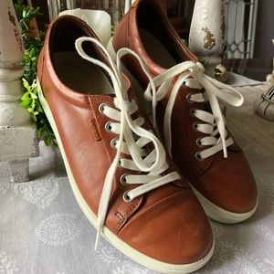 Ecco Leather Ladies Sneakers